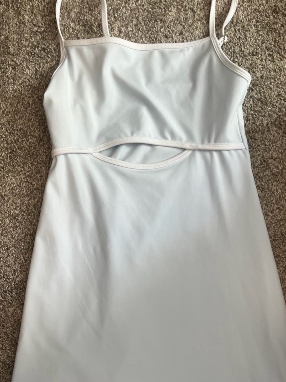 wild fable White Spaghetti Strap Mini Dress with Front Cutout